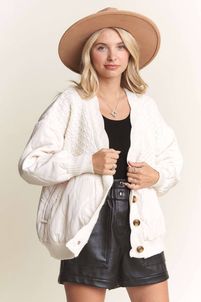 Teagan Quilted Cardigan