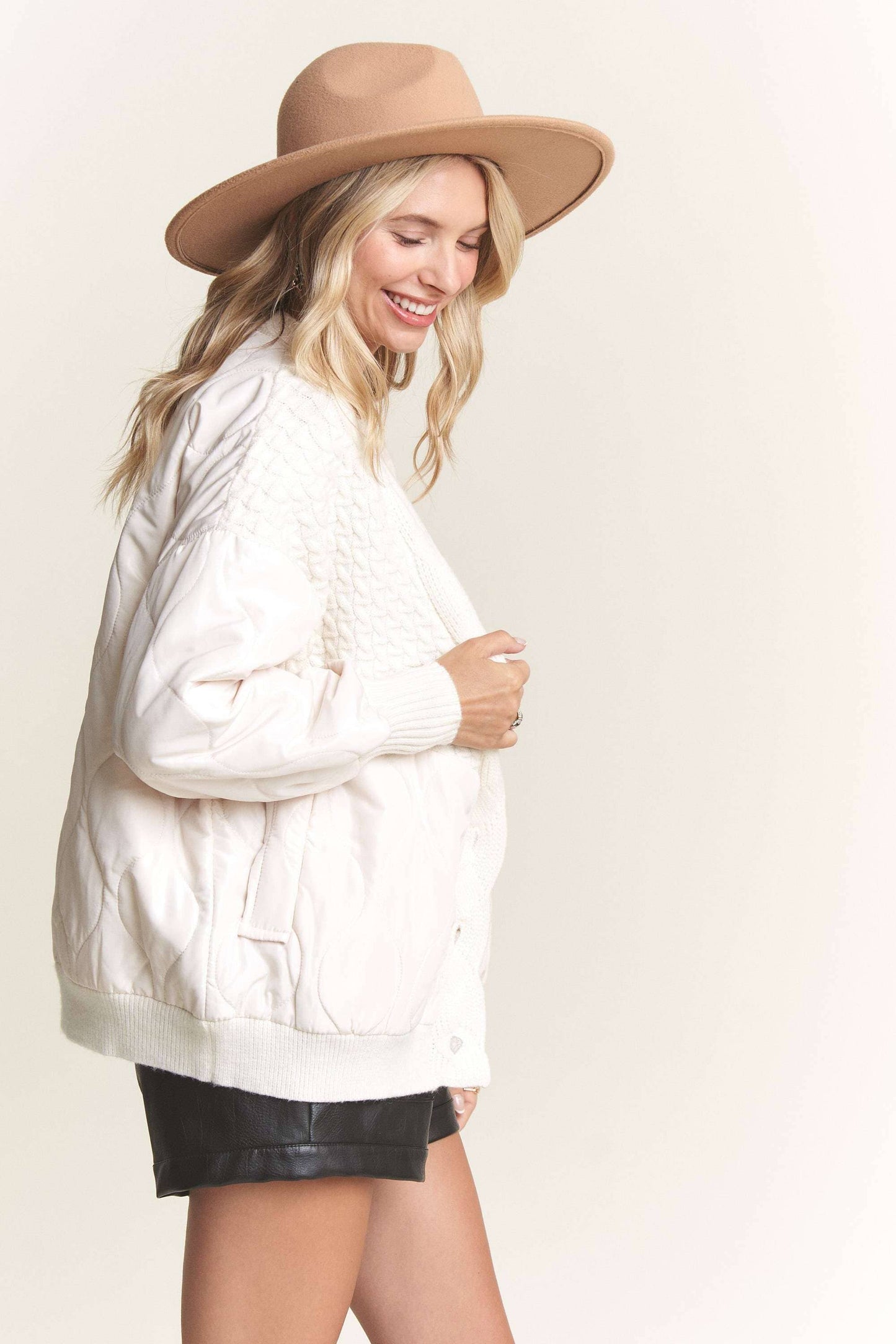 Teagan Quilted Cardigan